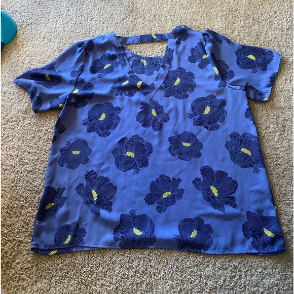 Halogen Scoop Neck, V Back Blouse - Picture 2 of 9